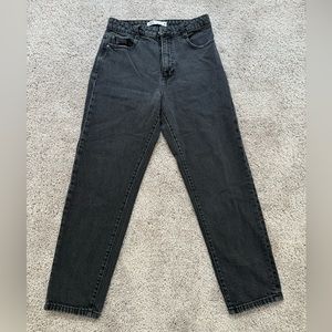 ZARA mom jeans, high waisted, dark wash, size 6